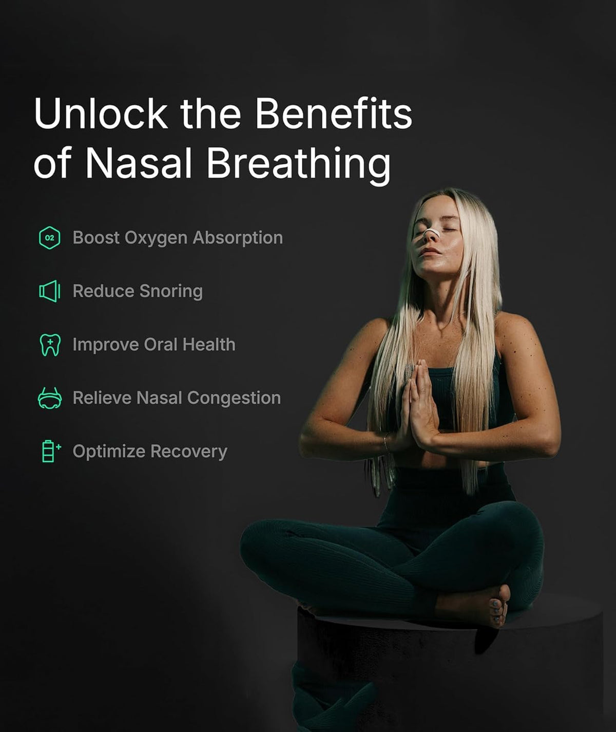Magnetic Nasal Strips for Breathing | Anti Snoring Nose Clip