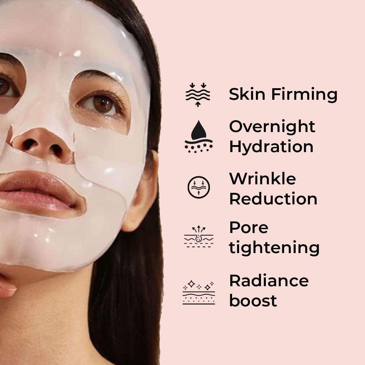 Korean Peel Off Facial Mask(Pack of 2)| Night Care Collagen Mask (pack of 2)