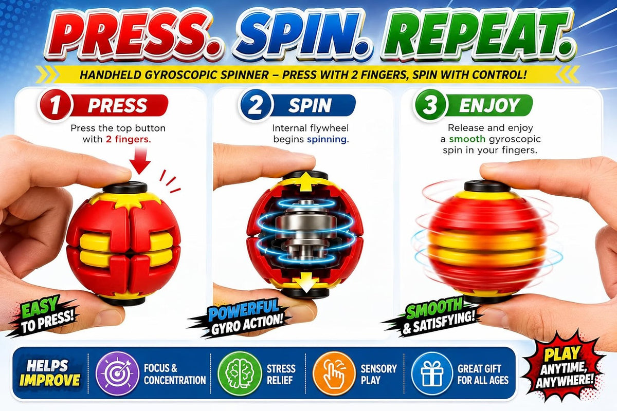 Press to Spin Fidget Ball