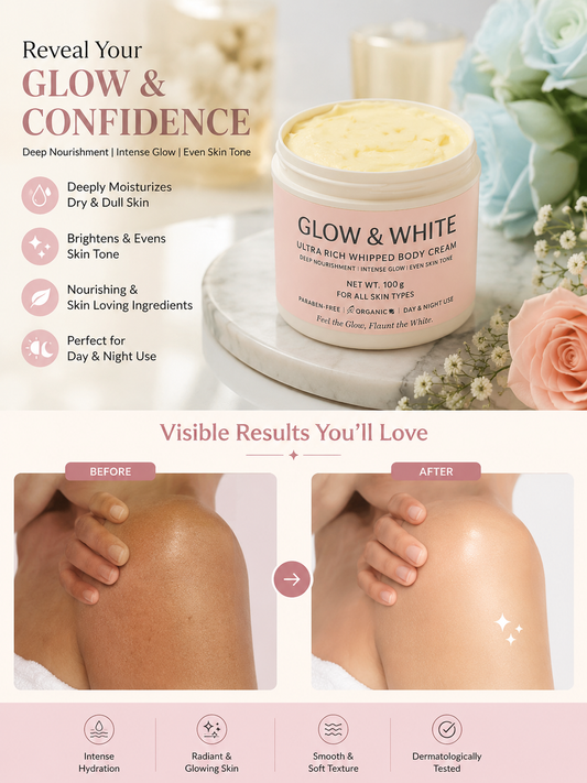 Glow & White Ultra Rich Body Cream (Pack of 2)
