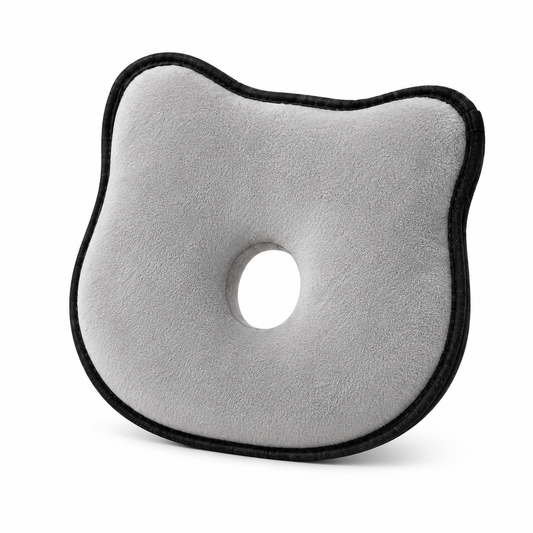 Memory Foam Baby Head Shaping Pillow | Newborn Neck Support Cushion | Anti Flat Head Pillow for Infants | Soft Breathable Baby Sleeping Pillow