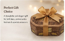 Handcrafted Wooden Carved Jewellery & Keepsake Box with Brass Lock